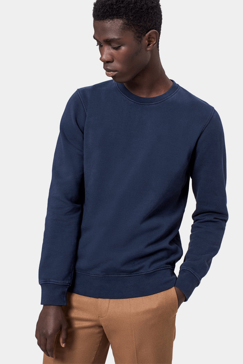 Pullover - Classic Organic Crewneck Ocean Green- grün