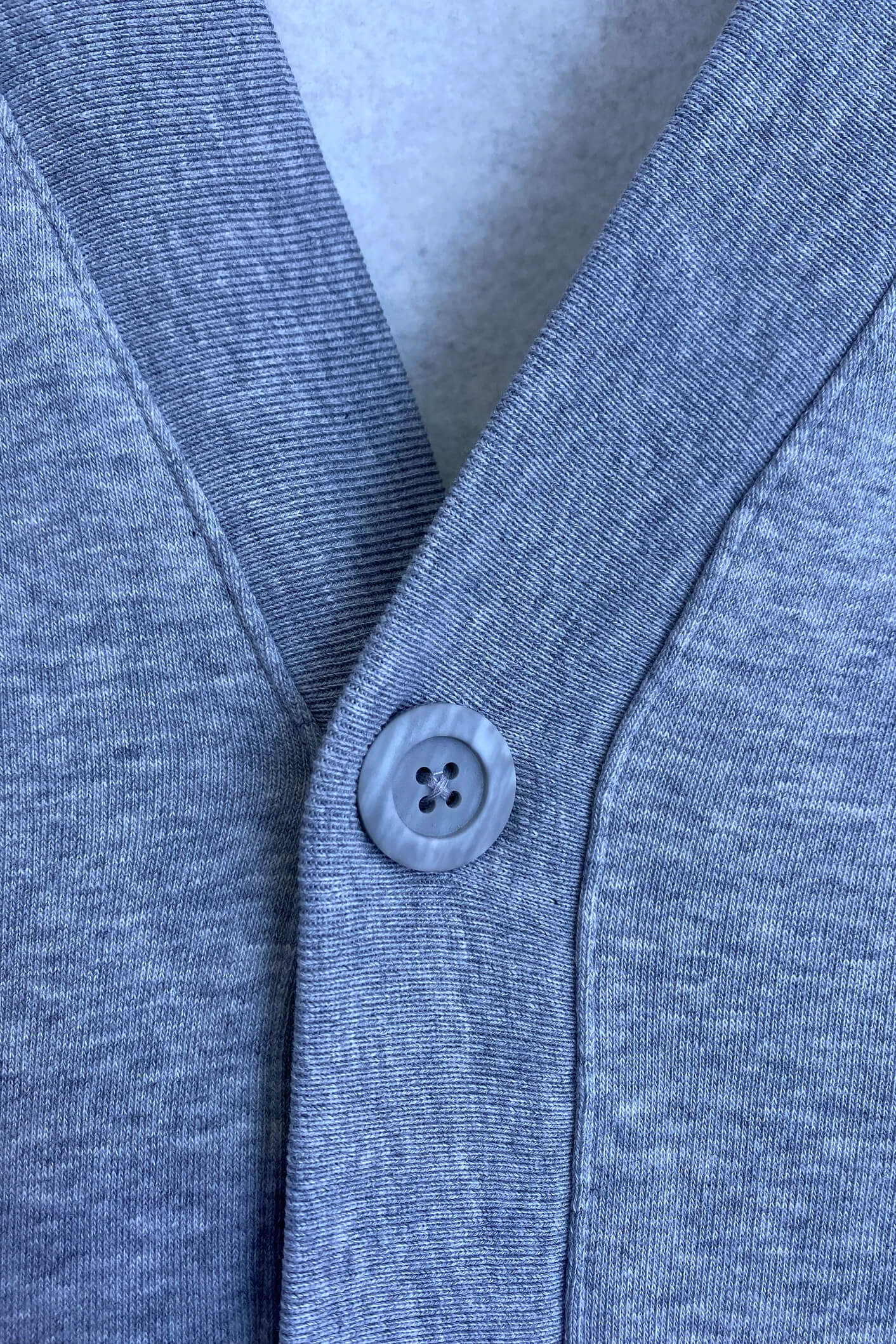 Cardigan- Organic Unisex Grau Melange- grau