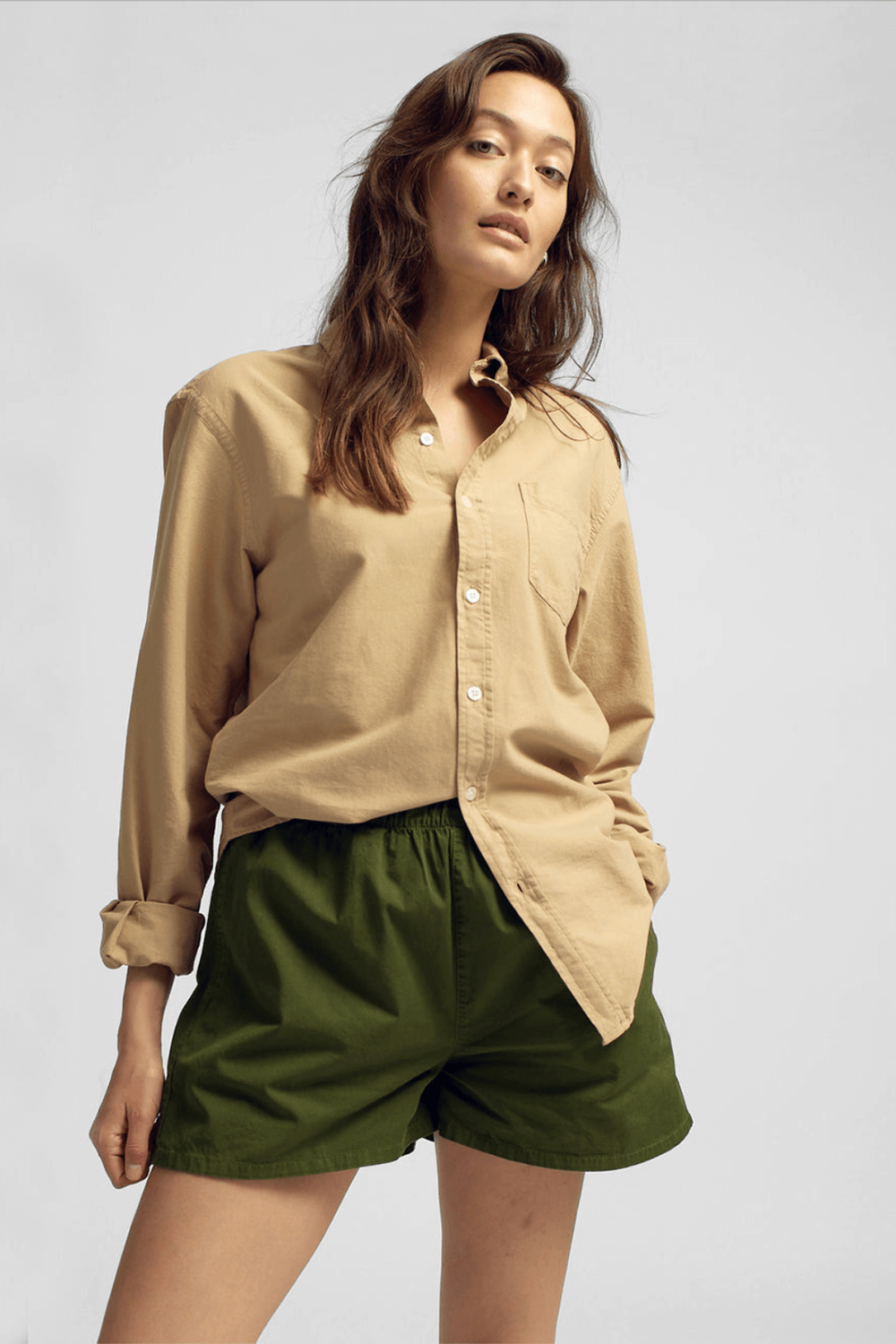 Shorts - Woman Organic twill Shorts- Deep Black