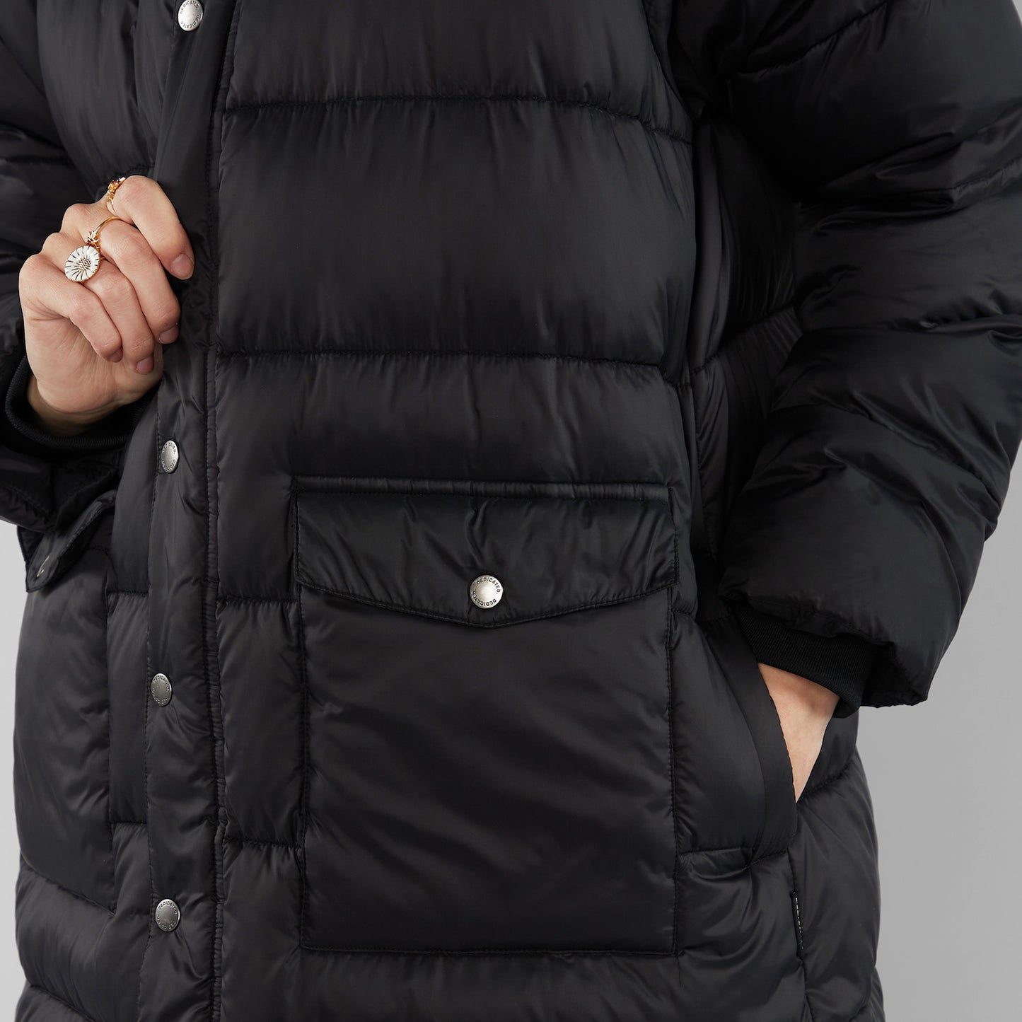 Mantel - Puffer Jacket Haparanda Black - Schwarz