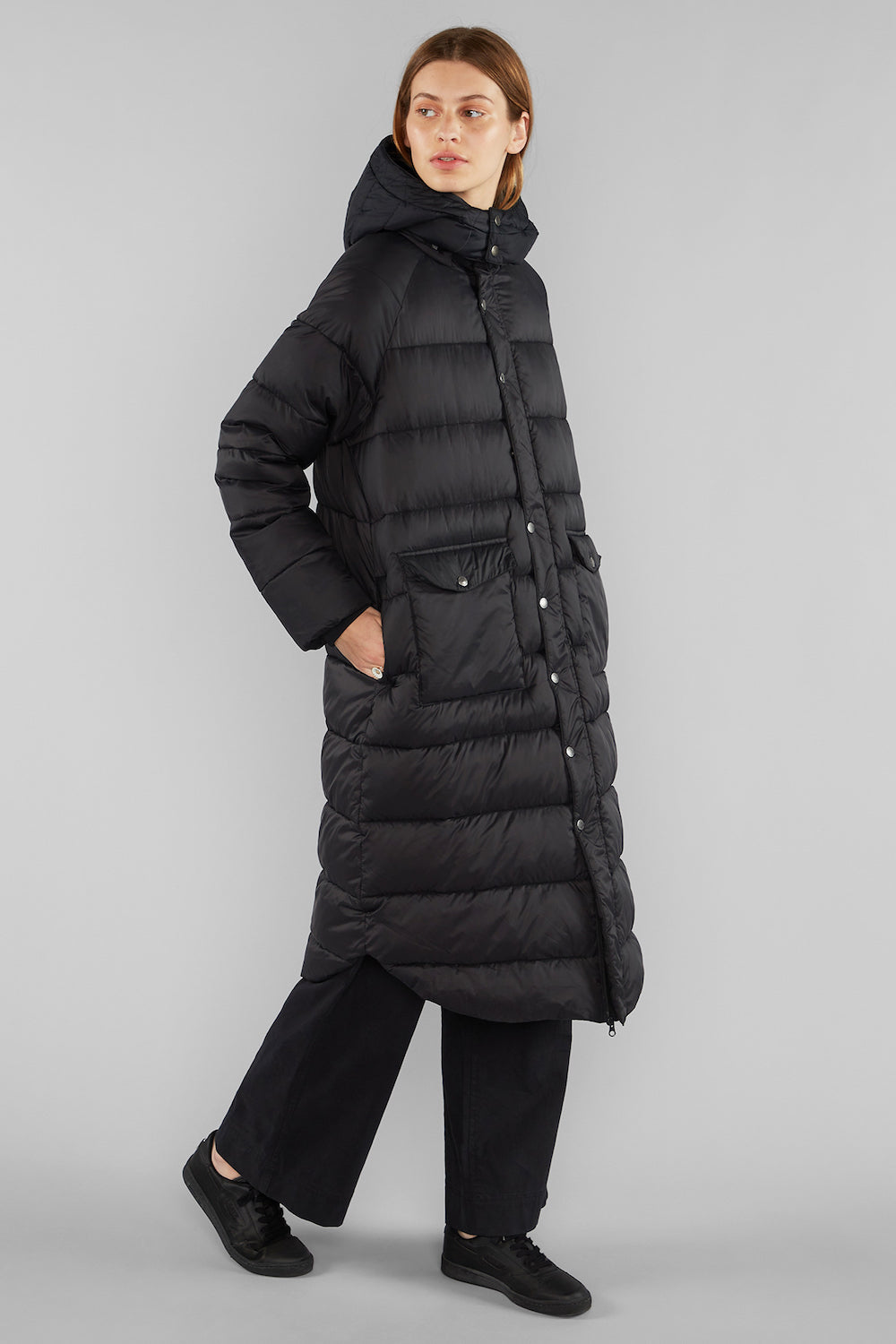 Mantel - Puffer Jacket Haparanda Black - Schwarz