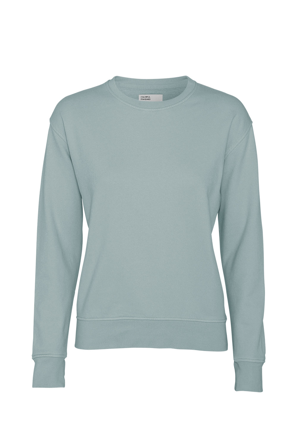 Pullover - Women Classic Organic Crewneck Steel Blue - Blau