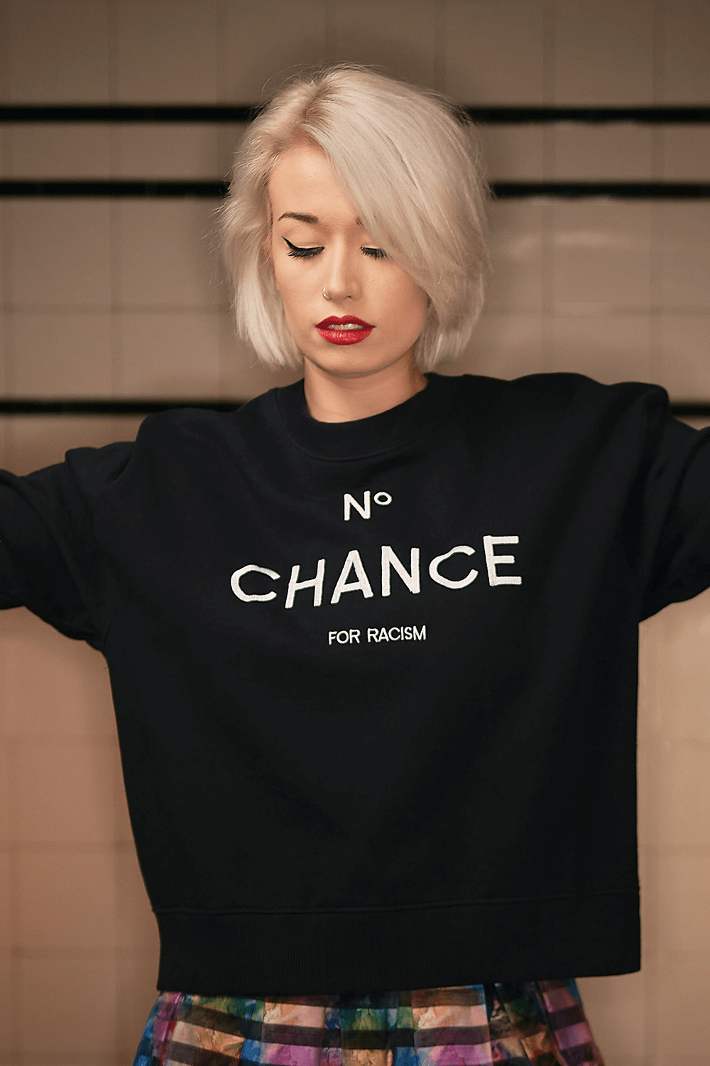 Pullover - No Chance - schwarz