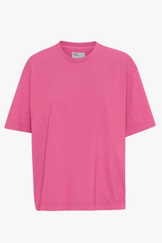 T-Shirt -Oversize Organic T-Shirt- Bubblegum Pink- pink