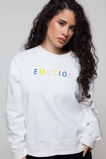 Pullover - Emotions - weiß