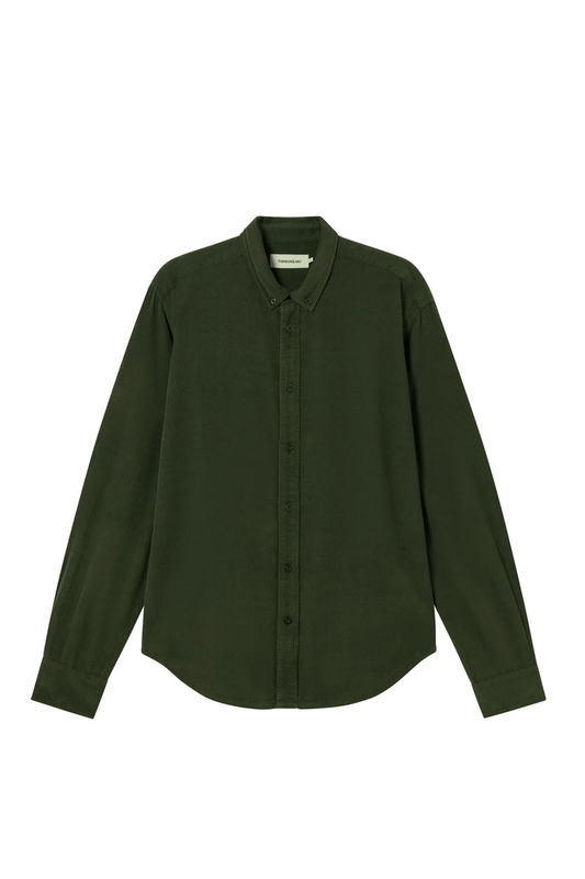 Hemd- Bottle green micro corduroy ant shirt- dunkelgrün