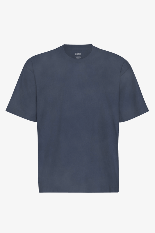 T-Shirt -Unisex Oversize Organic T-Shirt- Neptune Blue- blau