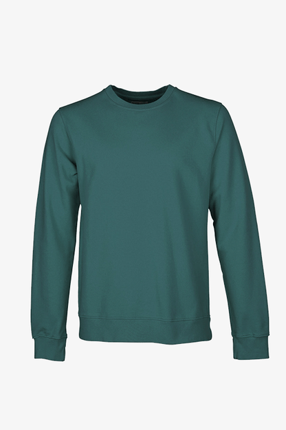 Pullover - Classic Organic Crewneck Ocean Green- grün