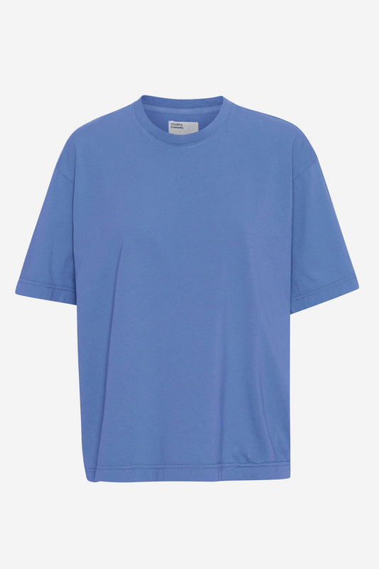 T-Shirt -Oversize Organic T-Shirt- Sky blue- blau