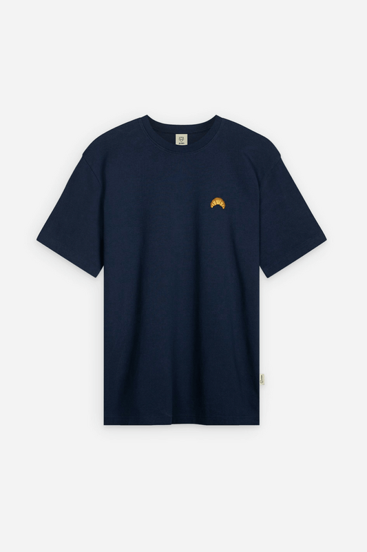 T-Shirt - Navy Croissant- dunkelblau