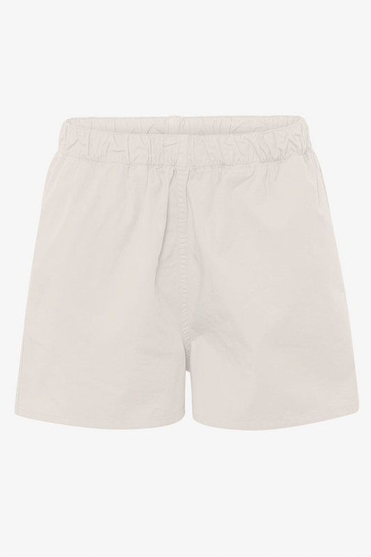 Shorts - Woman Organic twill Shorts- ivory white