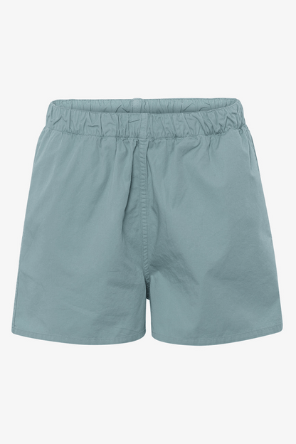 Shorts - Woman Organic twill Shorts- Steel Blue