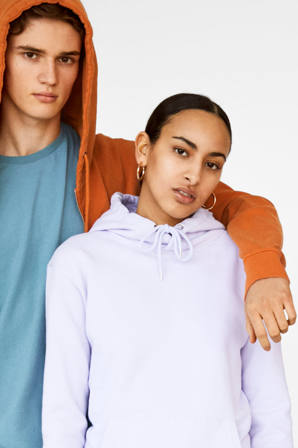 Hoodie - Classic Organic Unisex Hoodie Soft Lavender - Lila