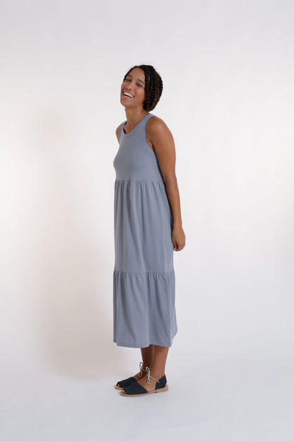 Kleid - Soller Dress Blue Grey - Blau