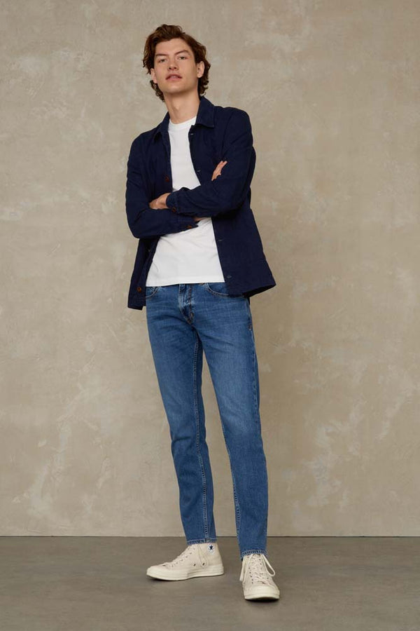 Jeans - Charles Eco Deadstock Mid - Blau