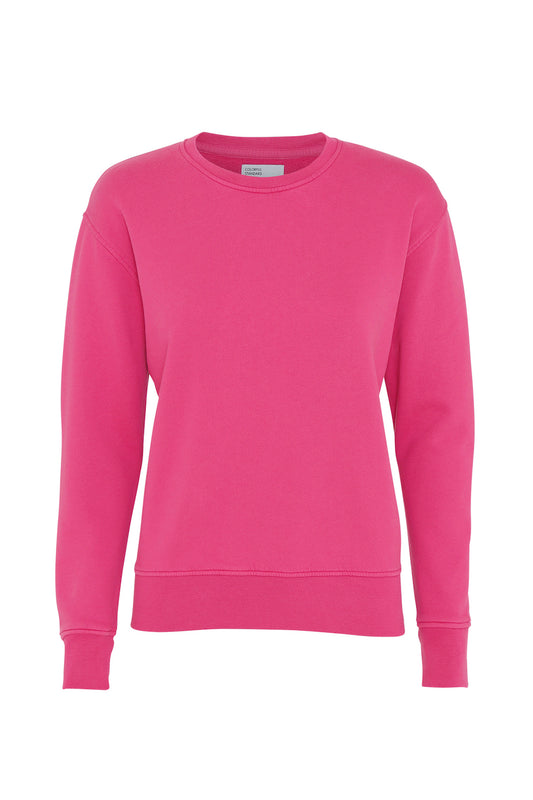 Pullover - Women Classic Organic Crewneck Bubblegum Pink - Pink