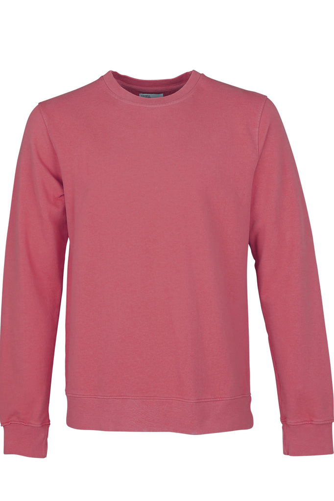 Pullover - Classic Organic Crewneck Raspberry Pink - Pink