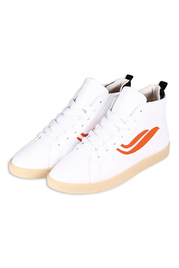 Sneaker - G-Helà - Mid Eco Vegan White/Flame - Weiß/Orange