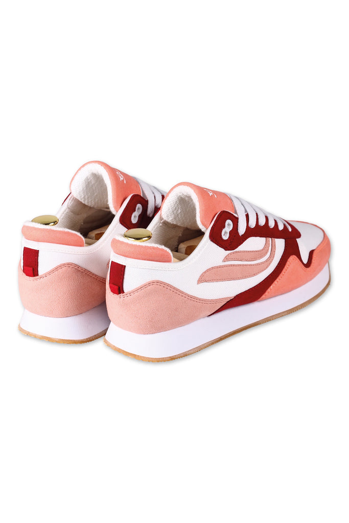 Sneaker - G-Iduna Eco-Microfibre PET Orange White Rose - Rosa