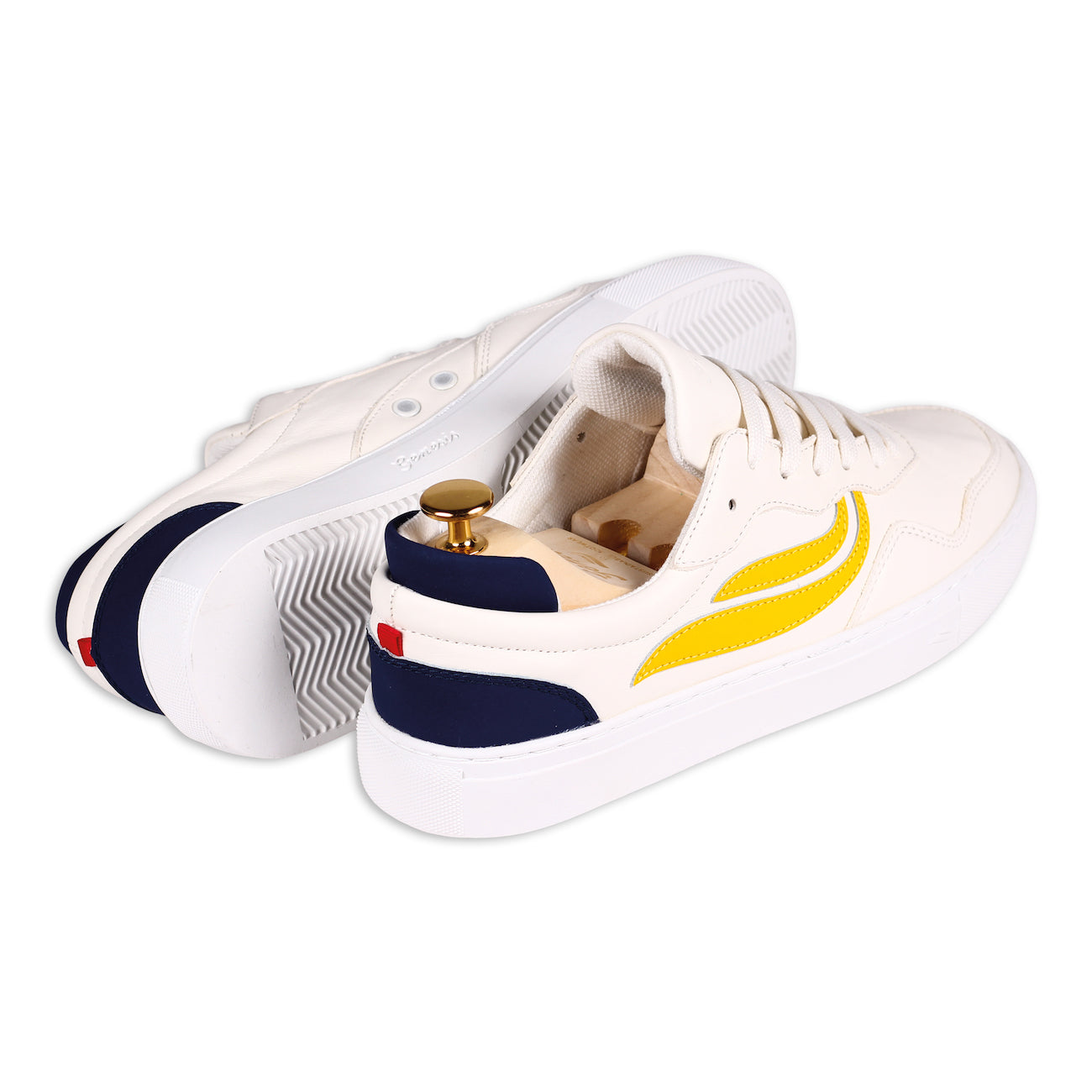 Sneaker - G-Soley - White Yellow Navy - Weiß/Gelb/Blau