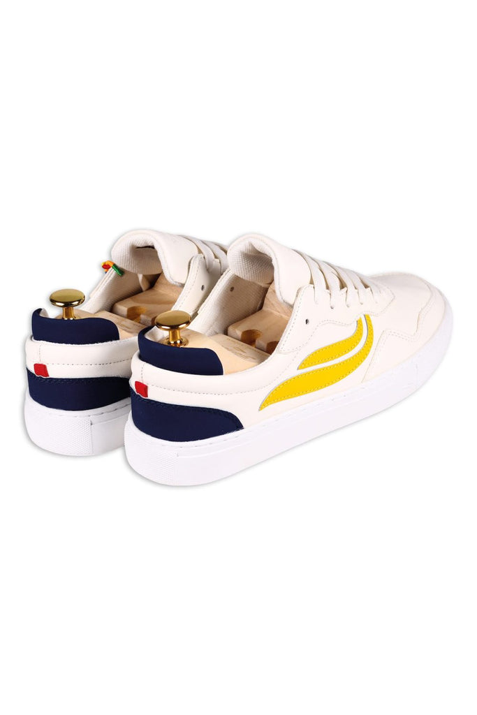 Sneaker - G-Soley - White Yellow Navy - Weiß/Gelb/Blau