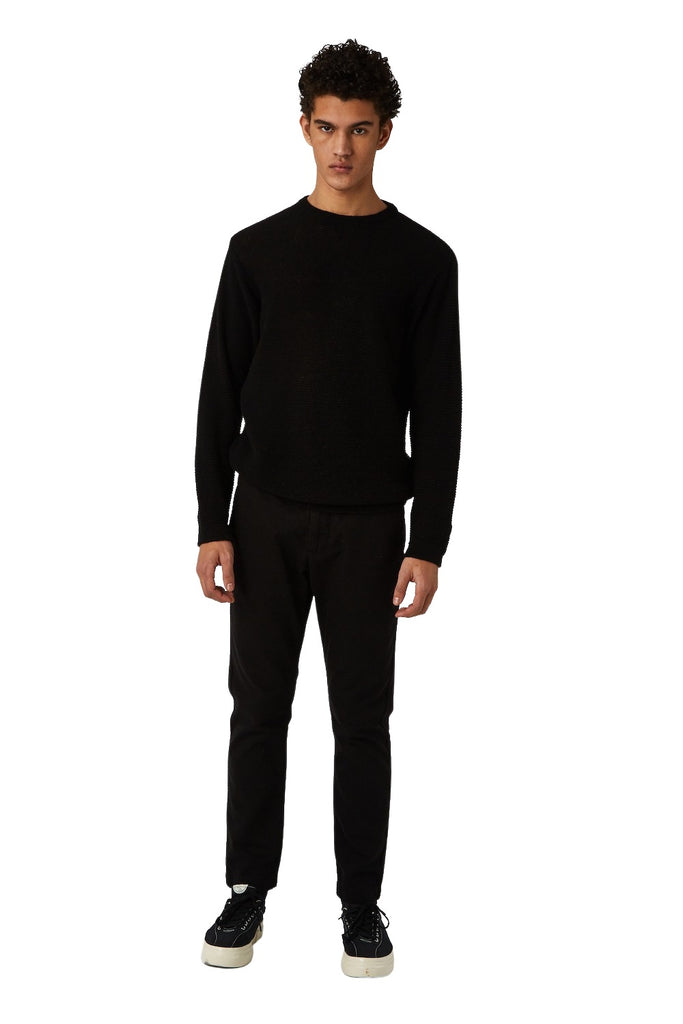 Strickpullover - Brian Black - Schwarz