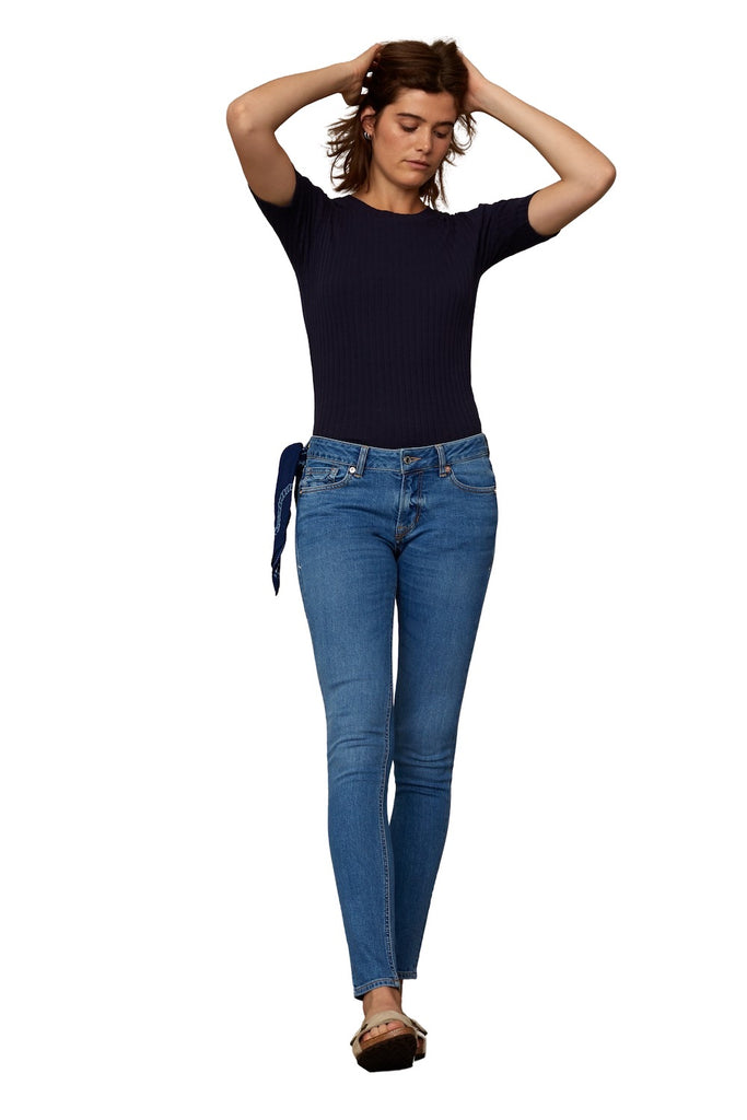 Jeans - Juno Eco Veggie Mid Used - Blau