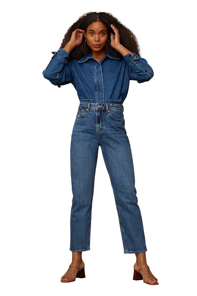 Jeans - Caroline Eco Xavier Blue Marble - Blau