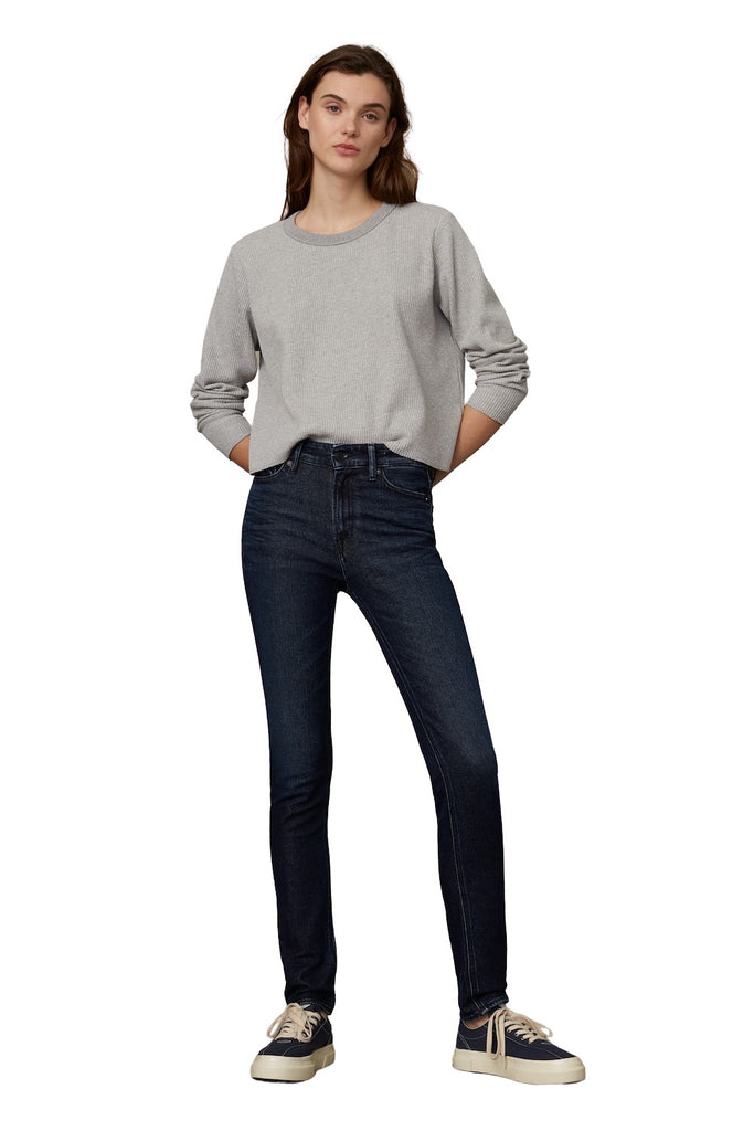 Jeans - Juno High Blue Black Refibra - Blau