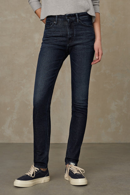 Jeans - Juno High Blue Black Refibra - Blau