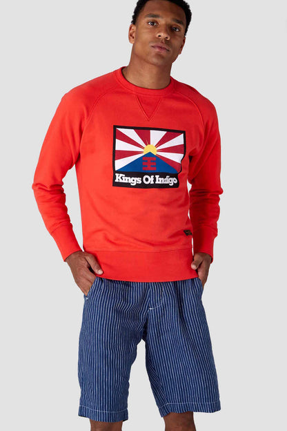 Sweatshirt - Parnell Rising Sun Flag Red - Rot