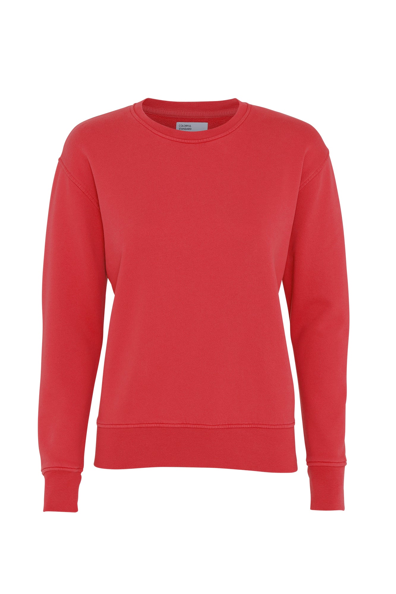 Pullover - Women Classic Organic Crewneck Scarlet Red - Rot