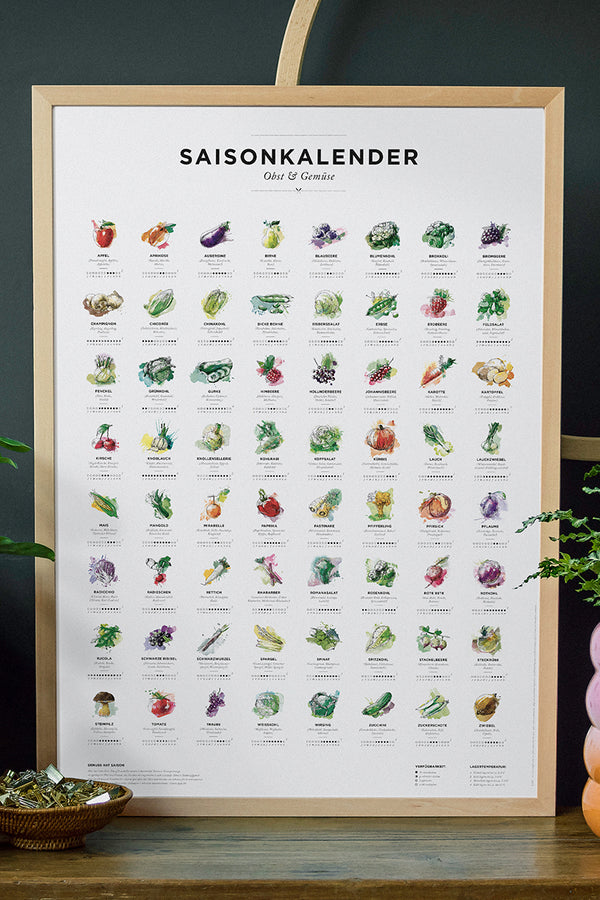 Saisonkalender - Farbig