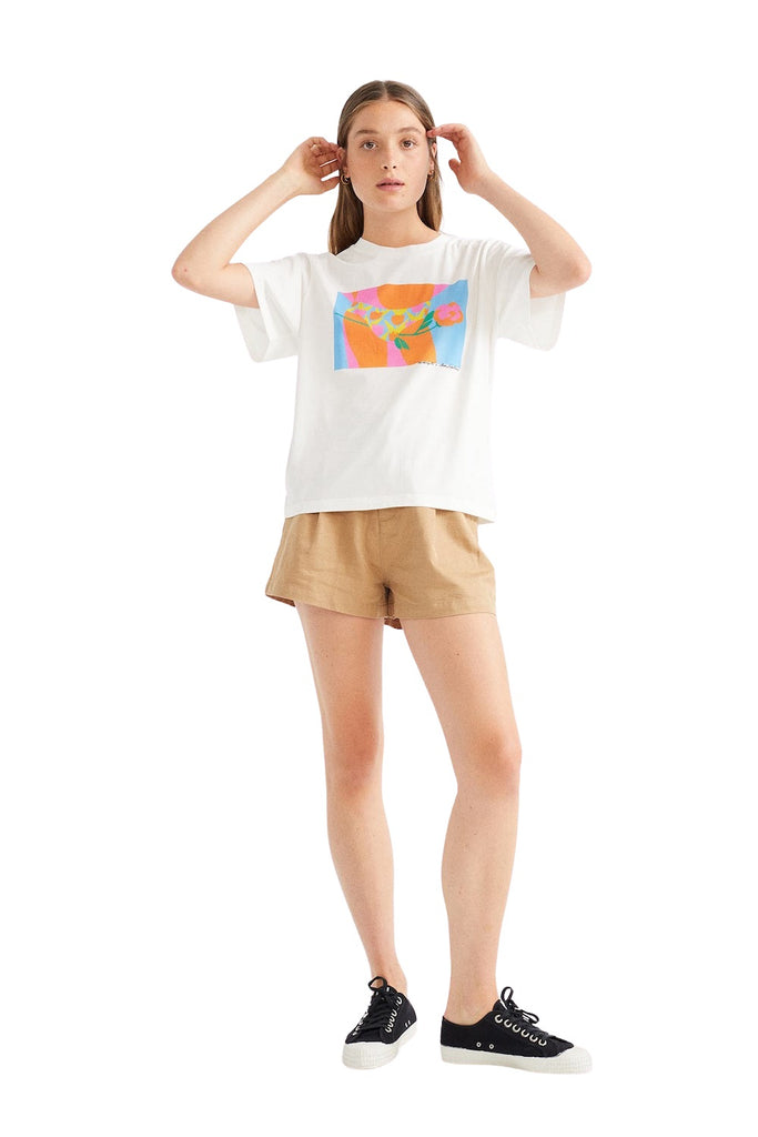 T-Shirt - Tulipan - Weiß